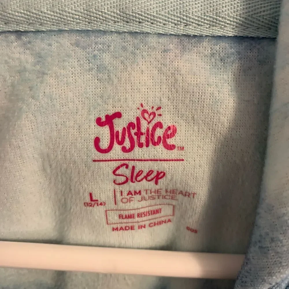 Justice large sleep hoodie sweatshirt tie dye